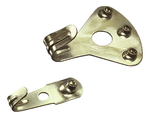 Set cârlige de perete Dresselhaus Floreat alămite, 8 piese Agățători de tablouri metalice în două dimensiuni diferite