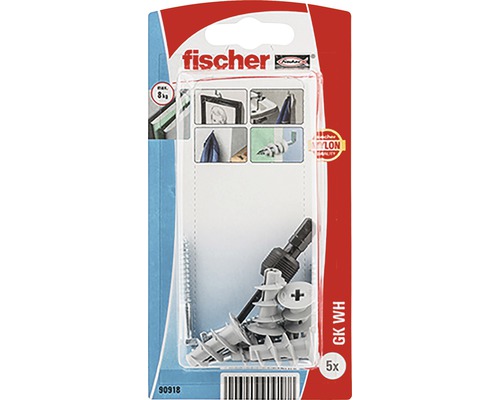 Fischer diblu gips-carton GK WH 5 bucăți în blister