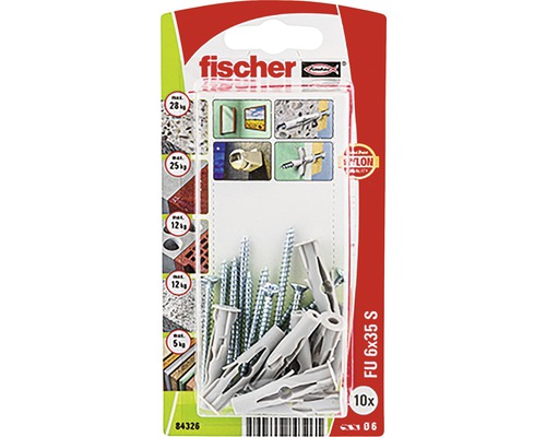 Pachet dibluri și șuruburi Fischer