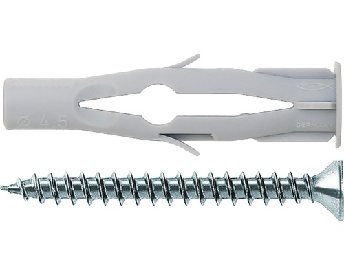 Dibluri plastic cu șurub Fischer FU 8x50 mm, pachet 6 bucăți Diblu din plastic cu șurub
