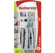 Dibluri plastic cu șurub Fischer FU 10x60 mm, pachet 4 bucăți