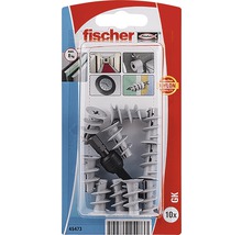 Dibluri plastic autoforante fără șurub Fischer GK, pachet 10 bucăți, pentru gipscarton, incl. unealtă de montaj