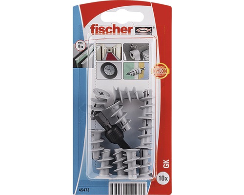 Fischer dibluri GK set de 10 bucăți pentru gips-carton