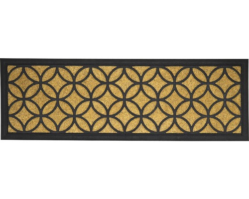 Covoraș intrare cauciuc/cocos Bali Circle 25x75 cm buc