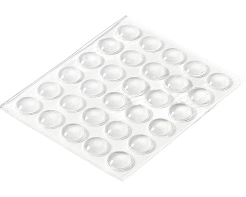 Set protecții din plastic pentru mobilă Hettich Ø8x2,5mm, transparent, 30 piese Tampoane autoadezive într-un pachet