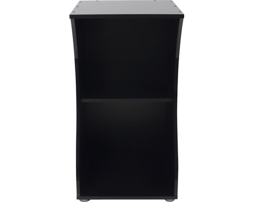 Dulap de baie negru cu o poliță