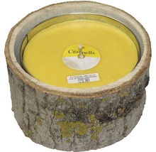 Lumânare cu citronella în design de lemn pentru exterior
