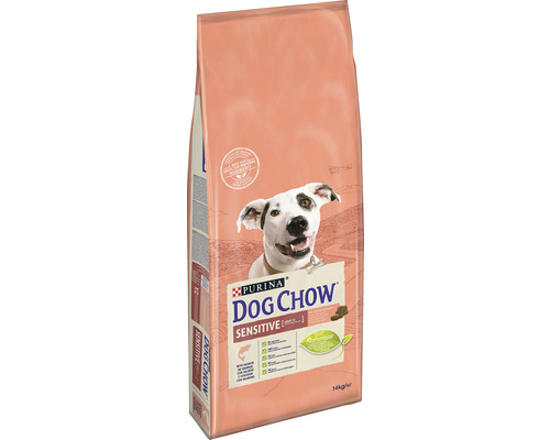 Pachet de hrană uscată pentru câini sensibili Purina Dog Chow cu somon