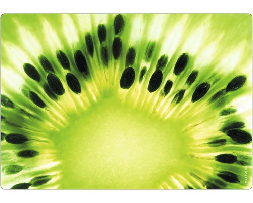 Prim-plan al unei felii de kiwi