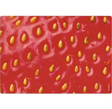 Prim-plan cu căpșună cu semințe