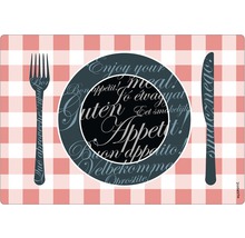 Suport de masă cu tacâmuri și inscripția Poftă bună