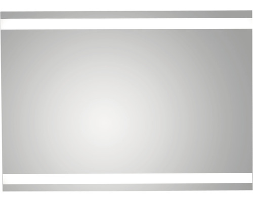 Oglindă dreptunghiulară cu iluminare integrată sus și jos