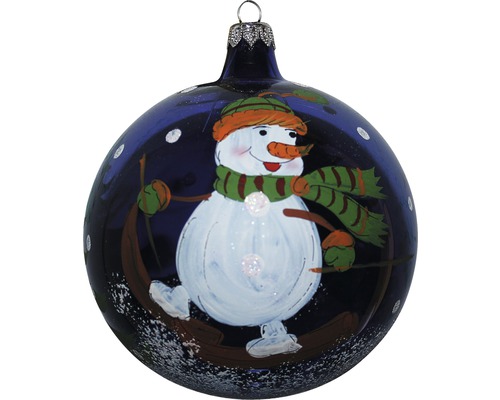 Glob de Crăciun cu motiv de om de zăpadă