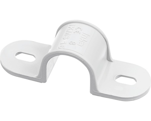 Bride plastic pentru tub rigid & copex eBULL Ø16 mm, pachet 5 bucăți