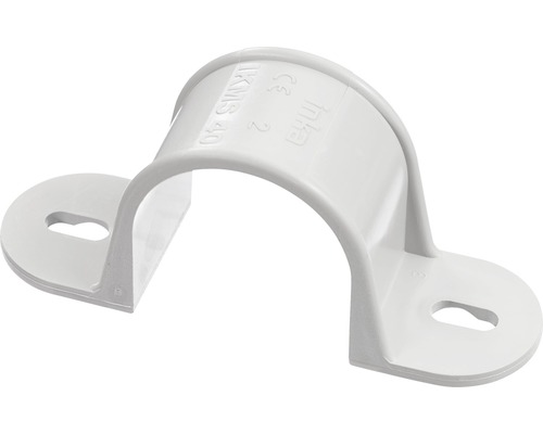 Bride plastic pentru tub rigid & copex eBULL Ø40 mm, pachet 5 bucăți