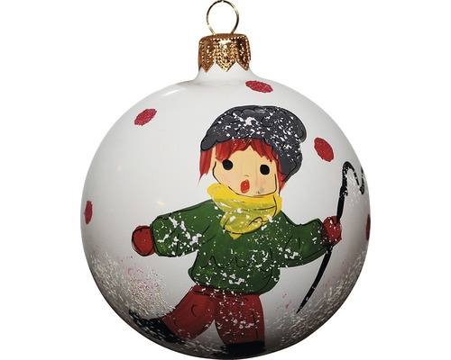 Glob de Crăciun cu motiv de iarnă pentru bradul de Crăciun