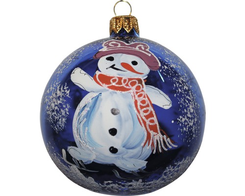 Glob de Crăciun cu motiv de om de zăpadă