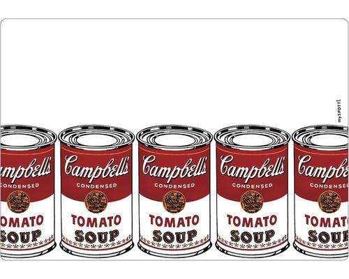 Suport de masă cu motiv de conserve de supă de roșii Campbell''s
