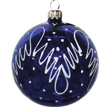 Glob de sticlă decorat pentru bradul de Crăciun