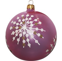 Glob de Crăciun cu model de fulg de zăpadă