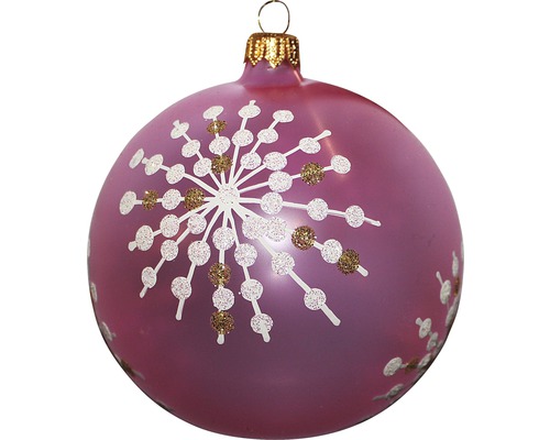 Glob de Crăciun cu model de fulg de zăpadă