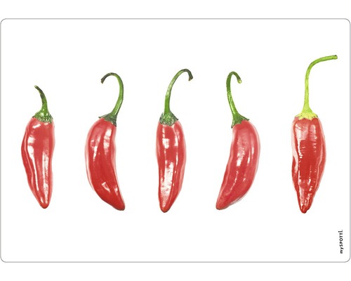 Cinci ardei iuți roșii