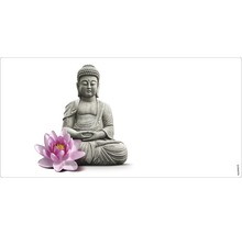 Decoratiune Figurina Buddha cu floare de lotus