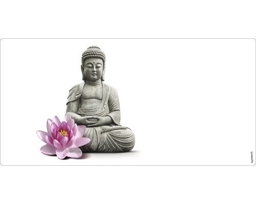 Decoratiune Figurina Buddha cu floare de lotus