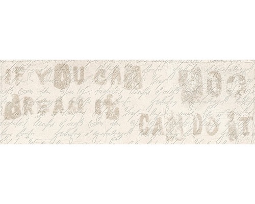 Faianță decorativă porțelanată Brick Beige 11x33,15 cm Tapet cu model de scriere