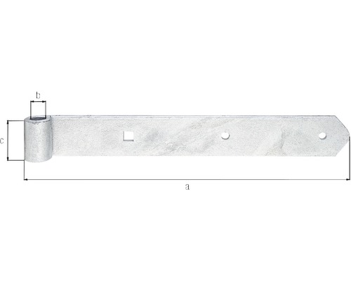 Balamaua zincată cu dimensiuni