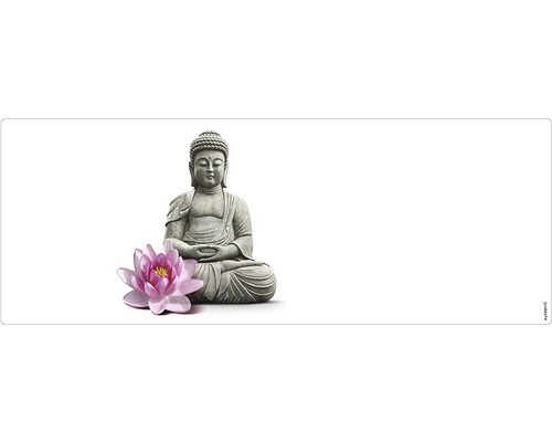 Statuie Buddha cu floare de lotus