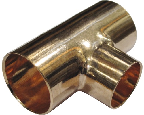 Racord tip T din cupru pentru îmbinări de țevi
