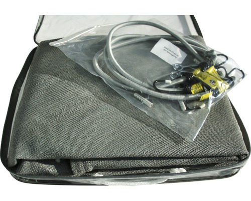 Geantă de transport cu covoraș de protecție, curele de tensionare și material de fixare