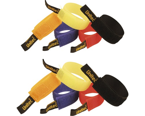 Cleme de cablu multicolore cu închidere cu velcro