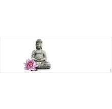 Statuie Buddha cu floare de lotus