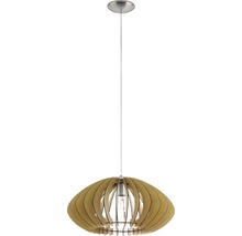 Lampa suspendată cu lamele din lemn pentru interior