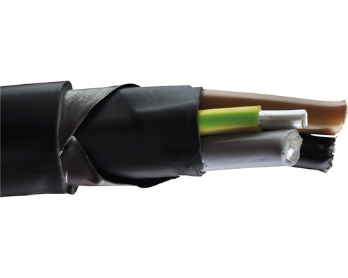 Cablu armat din aluminiu ACYAbY-F (AC2XAbY-F) 3x25 mm² + 1x16 mm², conductor rotund unifilar Cablu armat din aluminiu ACYAbY-F (AC2XAbY-F) 3x25 mm² + 1x16 mm², conductor rotund unifilar