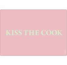 Suport de masă Myspotti cu inscripția Kiss the Cook