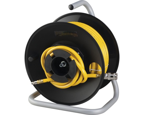 Tambur cu furtun de aer comprimat cu furtun galben