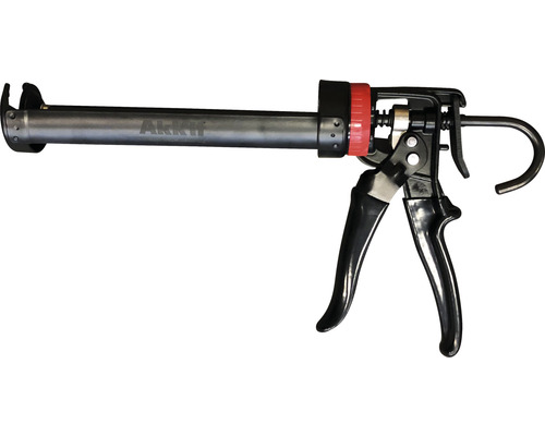 Pistol pentru silicon Akkit 745 PROFI mâner cauciuc negru