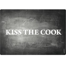 Covoraș cu inscripția Kiss the Cook