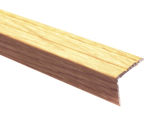 Protecție treaptă aluminiu 2700x25x20 mm stejar rustic Profil pentru muchii de scări din lemn