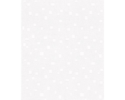 Tapet vlies pentru tavan 73305 alb 25x0,75 m Tapetă de vinil albă cu model geometric