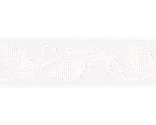 Bordură tapet vlies 9015 Patent Decor Laser albă 5 m x 13 cm