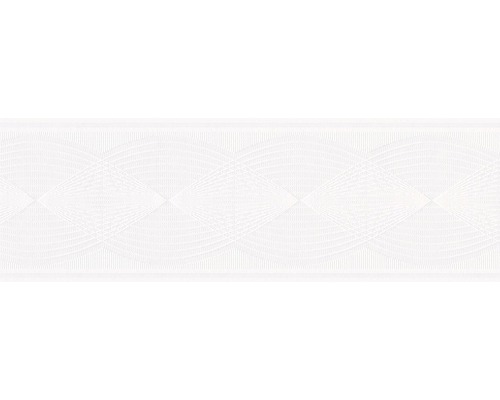 Bordură tapet vlies 9016 Patent Decor Laser albă 5 m x 13 cm Model de tapet cu forme geometrice