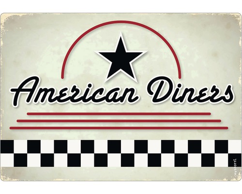 Panou bucătărie mySpotti pop American Din aluminiu compozit 59x41 cm Motiv American Diners