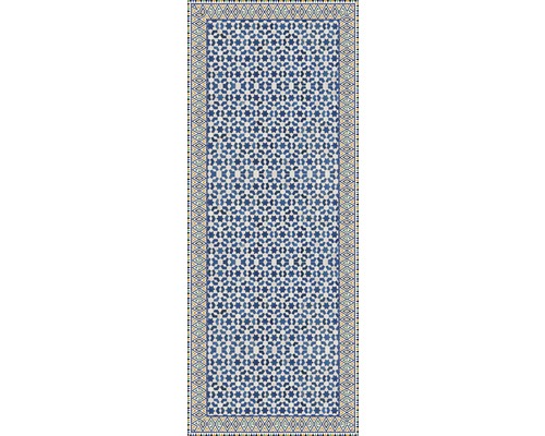 Covor cu model stea albastră și bordură