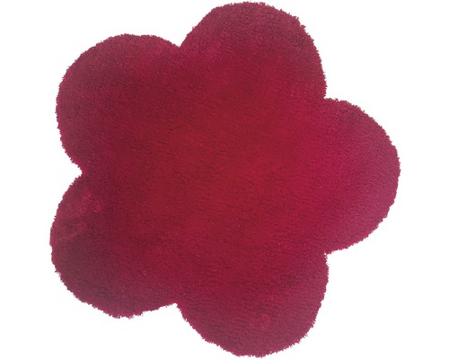 Covoraș în formă de floare roșu 60 cm