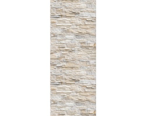 Placare de perete cu aspect de piatră naturală.