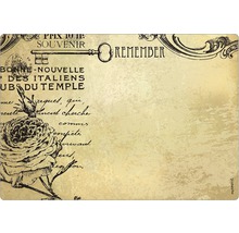 Suport decorativ cu motiv de trandafiri și inscripții